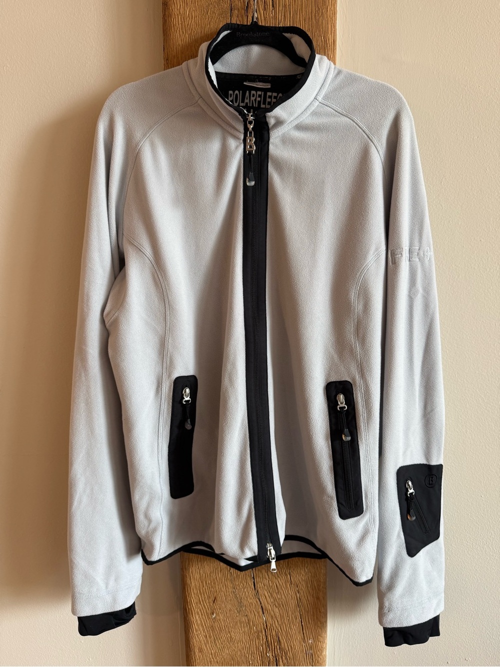 Bogner Fire + Ice Zip Light Blue Polar Fleece Jacket Size XL